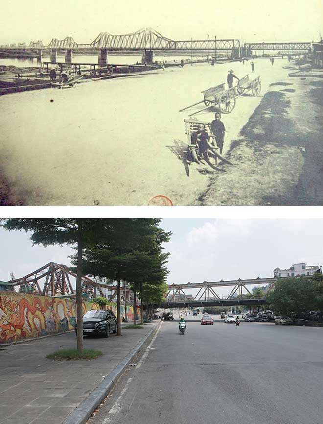 Picture 1 of How has Ben Nua, located at the foot of Long Bien Bridge, changed over the past century?