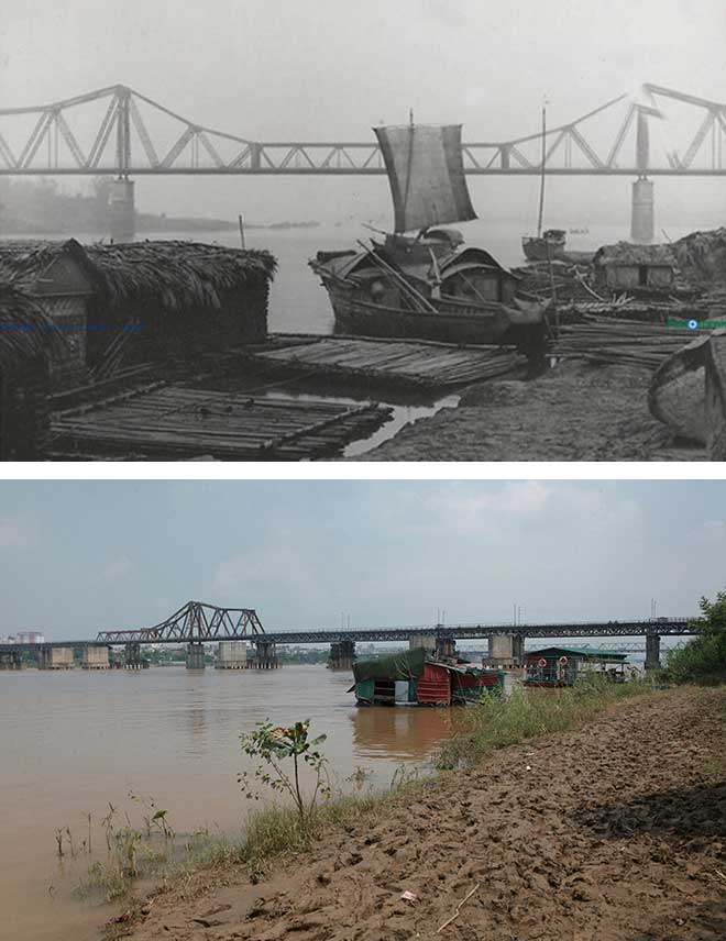 Picture 8 of How has Ben Nua, located at the foot of Long Bien Bridge, changed over the past century?