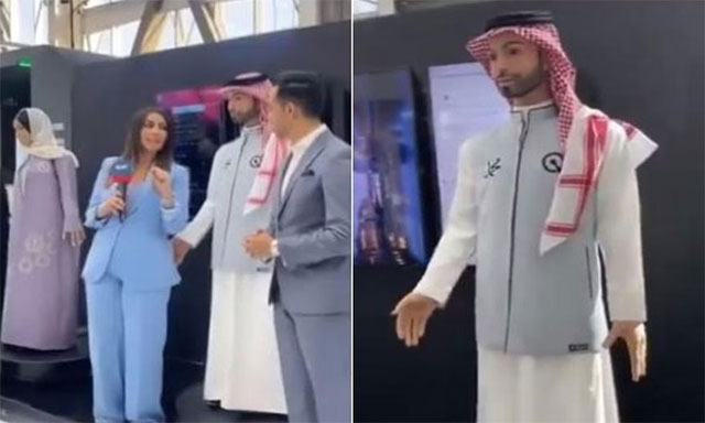 Picture 1 of Humanoid robot caused controversy when it groped reporters