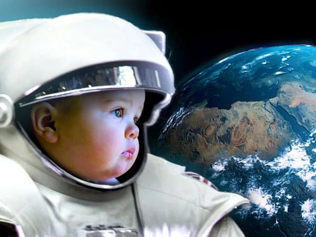Picture 1 of If humans were born on the moon, they would change beyond belief.