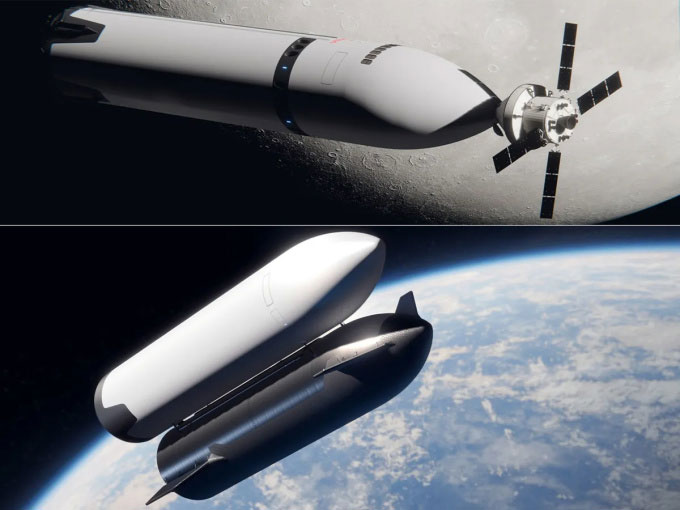 Picture 2 of Images reveal how Starship will take astronauts to the Moon