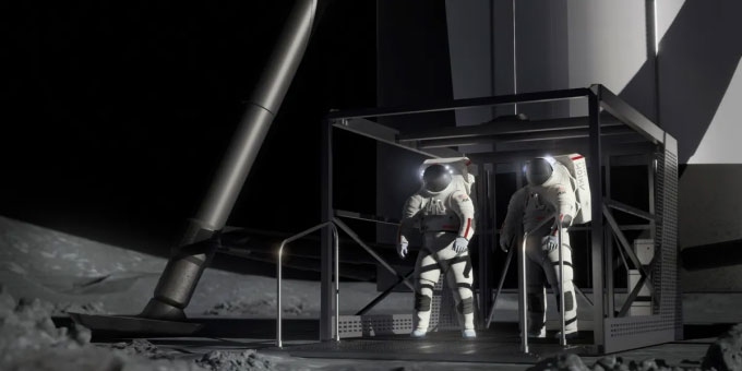 Picture 3 of Images reveal how Starship will take astronauts to the Moon