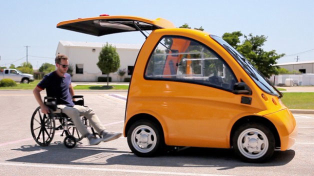 Picture 2 of Kenguru – a vehicle designed for people with disabilities, with only one door but extremely convenient for wheelchair users.