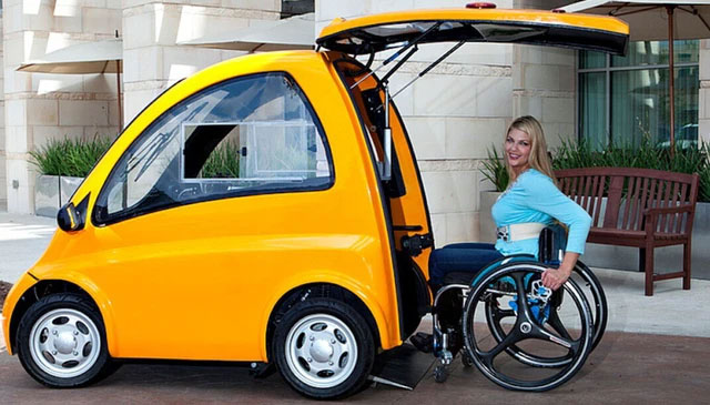 Picture 6 of Kenguru – a vehicle designed for people with disabilities, with only one door but extremely convenient for wheelchair users.
