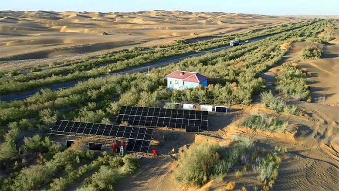 Picture 2 of Lacking electricity and water, how did China build thousands of kilometers of highway across the Taklimakan desert?