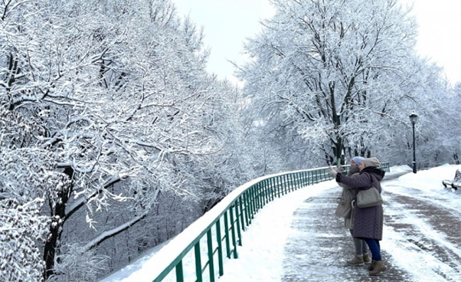 Picture 5 of Magnificent view of Russian winter: Moscow in a snow cloak