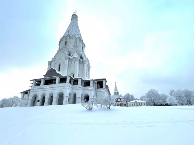 Picture 7 of Magnificent view of Russian winter: Moscow in a snow cloak
