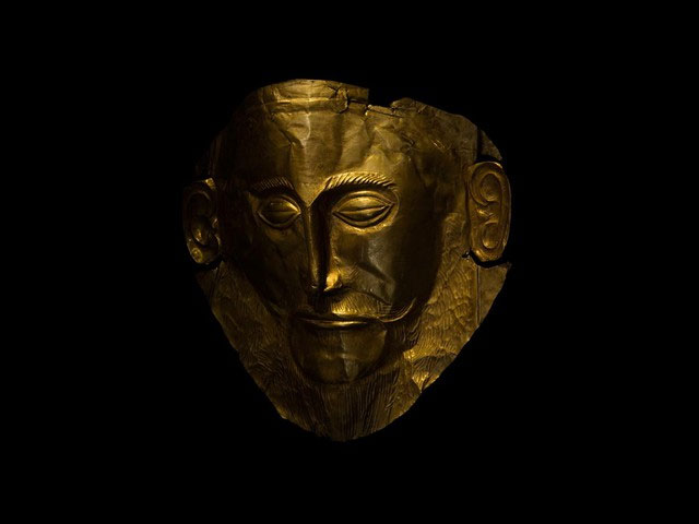 Picture 3 of Mask of Agamemnon - The golden death mask once believed to be evidence of the Trojan War