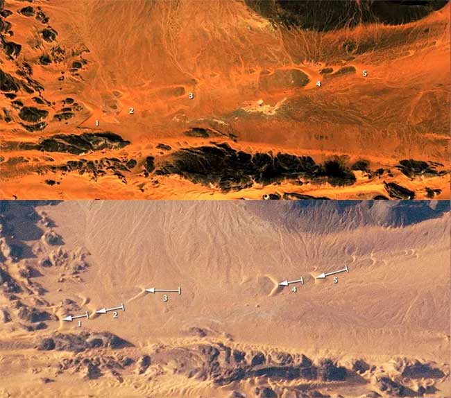 Picture 3 of Moving eye in the Sahara left by 'space killer'