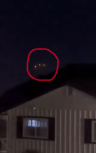 Picture 1 of Mysterious lights hovering in the night sky have left many people bewildered.