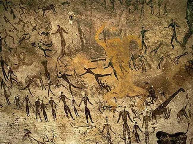 Picture 1 of Mysterious murals in the Sahara Desert