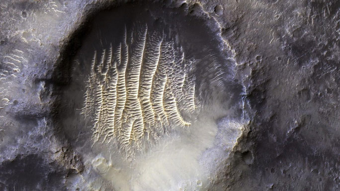 Picture 1 of NASA released images of 'fingerprints' on another planet