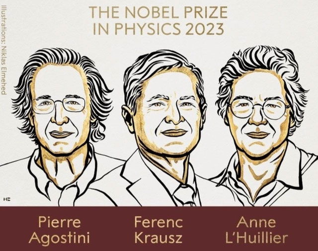 Picture 2 of Nobel Physics 2023 honors research on electrons