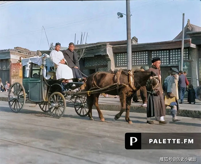 Picture 1 of Old photos of the Qing Dynasty: Close-up of the 'supercar' of rich aristocrats, a symbol of status and family at that time