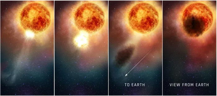 Picture 1 of One of the brightest stars in the sky just exploded