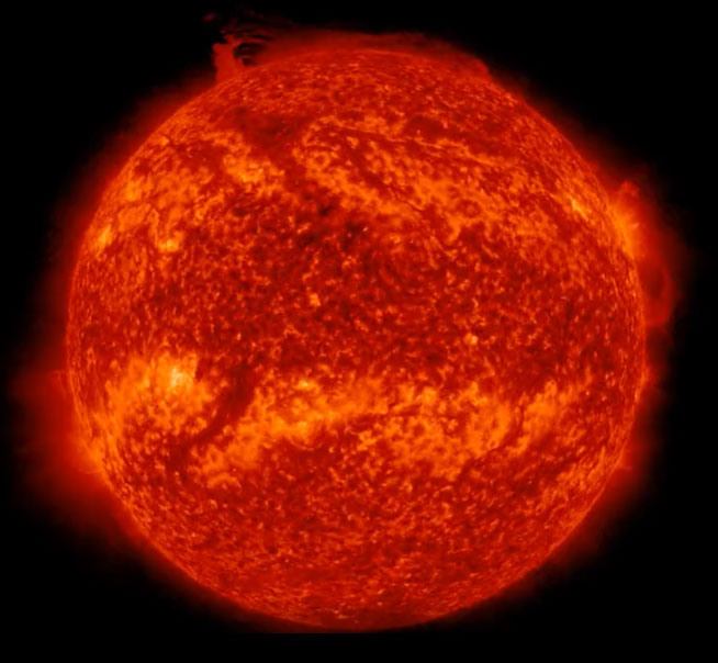 Picture 1 of Part of the Sun broke off, caught in the polar vortex