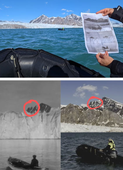 Photographer recreates photo more than 100 years old to warn about melting ice Picture 2