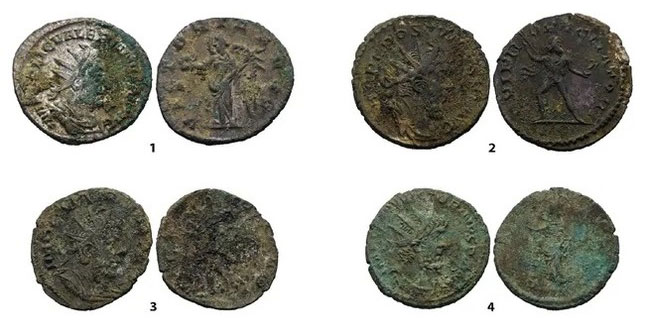 Picture 1 of Rare Roman-era coin hoard discovered in German mountains