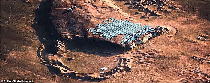 Picture 3 of Revealing the first city on Mars, with enough space for more than 250,000 people to live