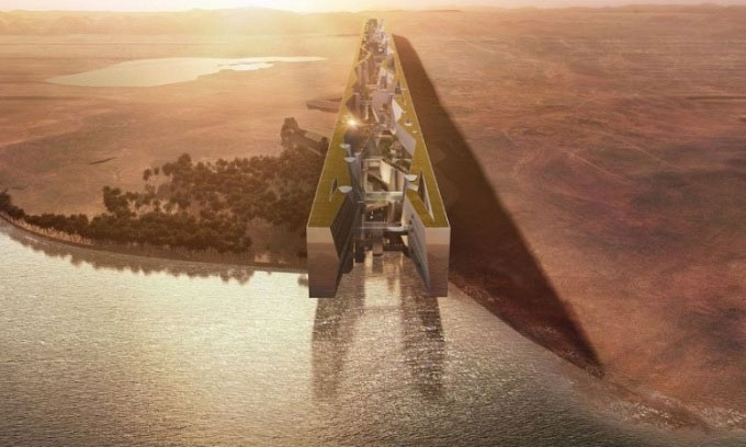 Picture 1 of Revealing the huge construction site of a 170km long city
