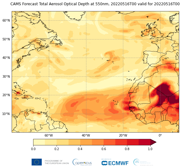 Picture 1 of Satellite captures scary image: 'Blood rain' may rain down on Western Europe