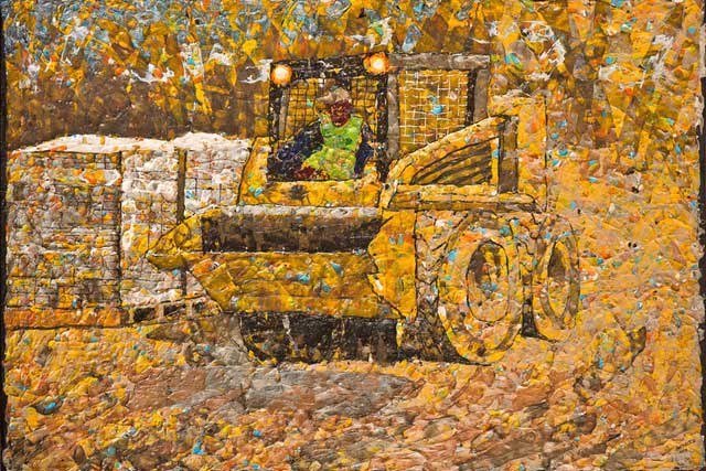 South African artist paints pictures from plastic waste, the results are incredible works Picture 7