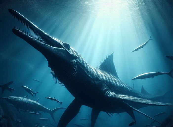 Picture 2 of Strange creature 30m long: Thought it was a dinosaur, turns out it's something more monstrous!