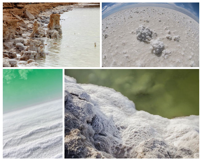 Picture 7 of Strange lake in China: Where salt crystallizes into gems, planes can land, trains can pass