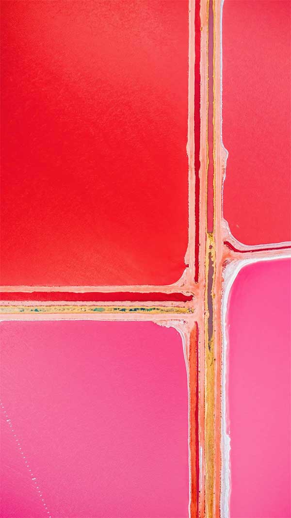 Picture 10 of Strange pink, red, orange lake by the hour