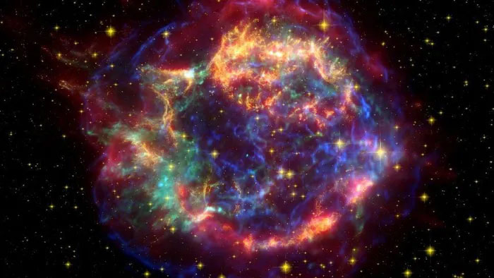 Picture 1 of Supernova has a strange 'reverse shock wave'