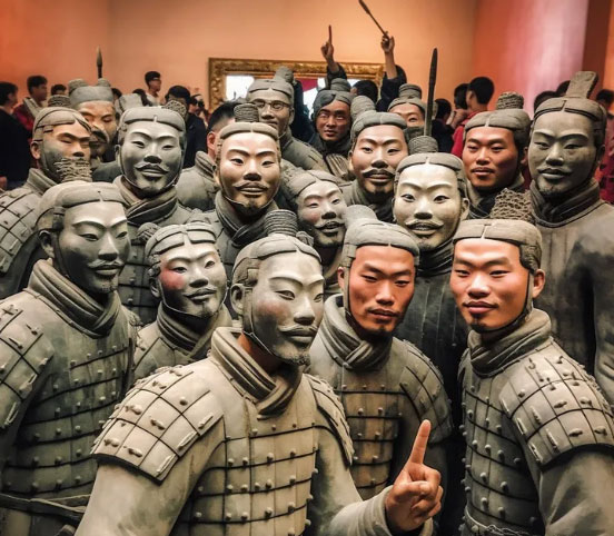 Picture 2 of Terracotta army, China's Bat Ky army 'resurrected' under the hands of AI