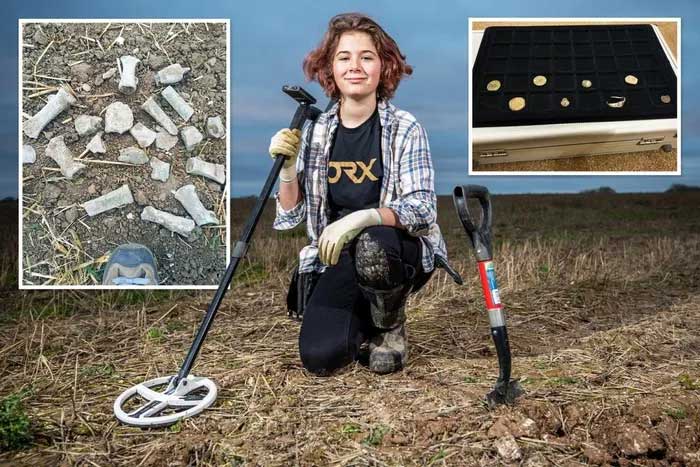 The 13-year-old boy suddenly became famous throughout the UK for finding 'ancient treasures' Picture 1
