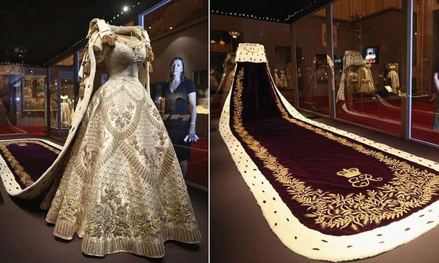 Picture 4 of The amazing truth about the historic dress of the Queen of England at the coronation ceremony 70 years ago