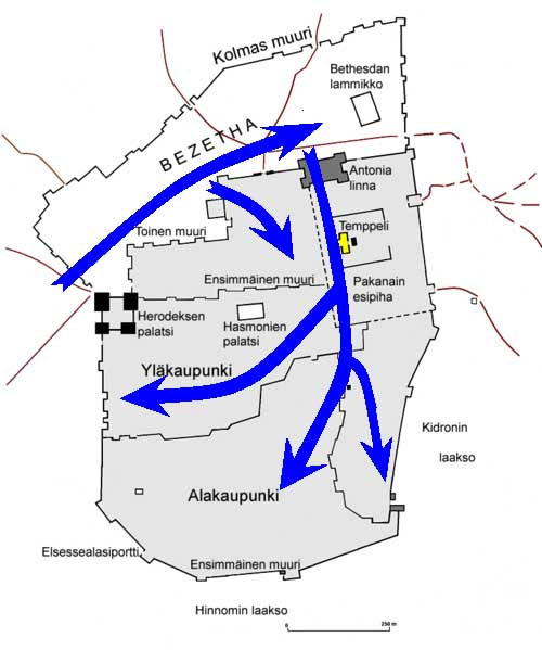 Picture 3 of The bloody battle of Jerusalem: 3 layers of walls broke one after another, more than 1.1 million people died