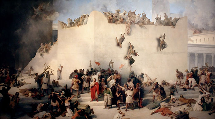 Picture 4 of The bloody battle of Jerusalem: 3 layers of walls broke one after another, more than 1.1 million people died