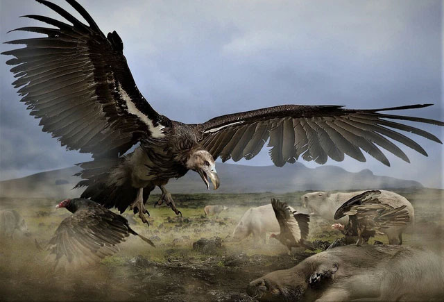 The California falcon is just a shrimp, this is a giant bird in ancient North America Picture 5