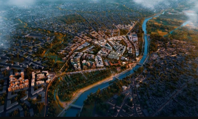 Picture 1 of The city was built to withstand all natural disasters.