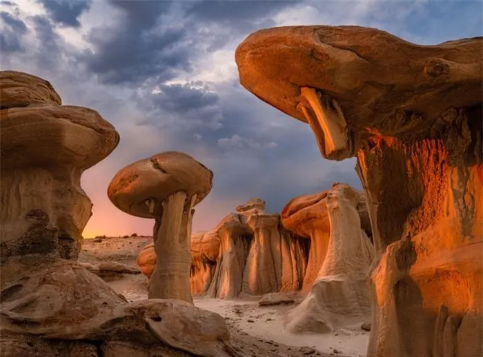 The land of surreal giant 'stone mushrooms' like on another planet Picture 8
