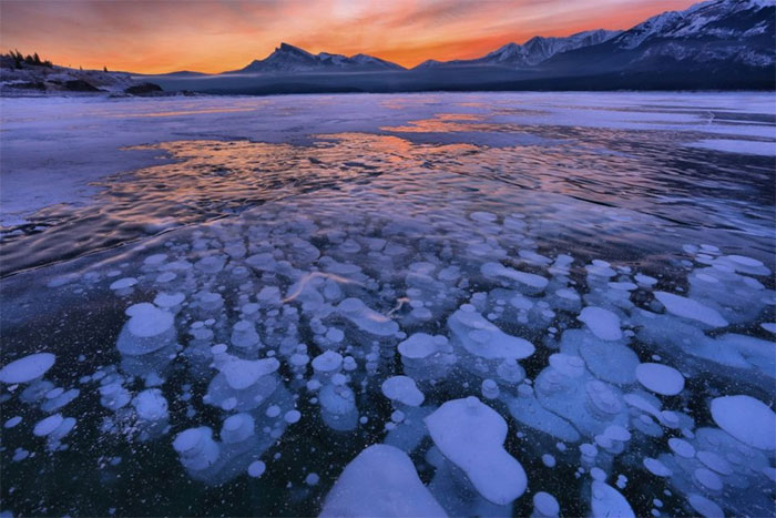 Picture 5 of The mystery of 'frozen' bubbles at Lake Abraham