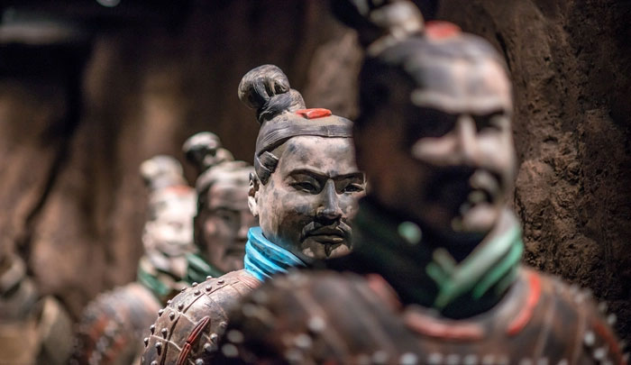 Picture 1 of The mystery of the statue lying on its back, hands on the ground in the tomb of Qin Shi Huang
