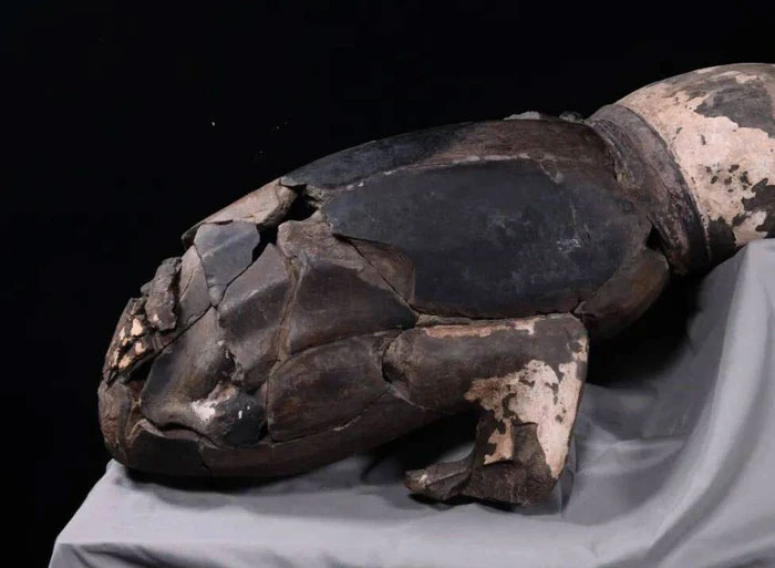 Picture 2 of The mystery of the statue lying on its back, hands on the ground in the tomb of Qin Shi Huang