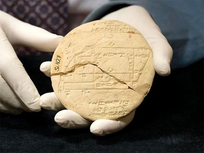 Picture 1 of The Pythagorean theorem was found on ancient Babylonian clay tablets, predating Pythagoras by 1,000 years.