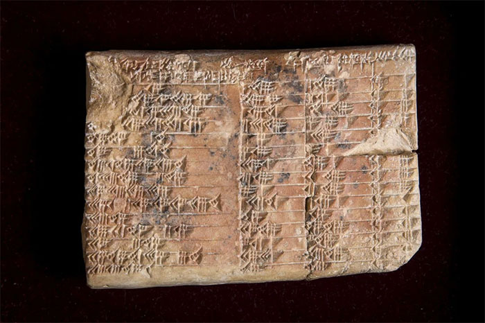 Picture 2 of The Pythagorean theorem was found on ancient Babylonian clay tablets, predating Pythagoras by 1,000 years.