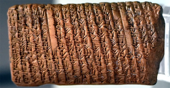 Picture 3 of The Pythagorean theorem was found on ancient Babylonian clay tablets, predating Pythagoras by 1,000 years.