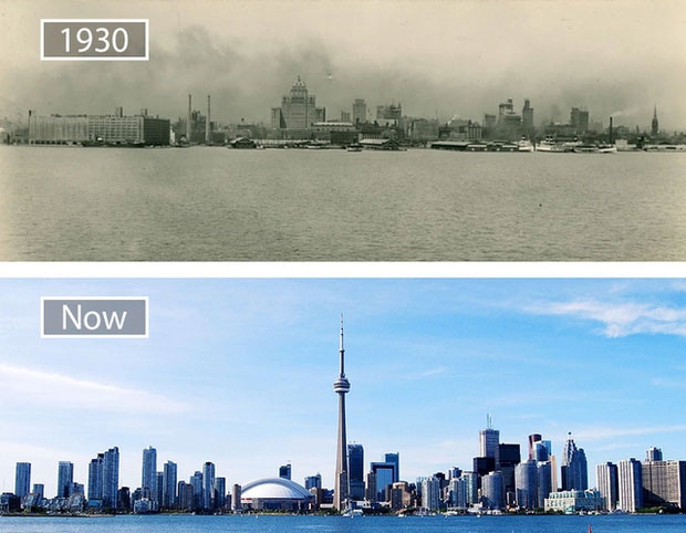 Picture 10 of The series of photos show the amazing transformation of the world's most famous cities over the past century