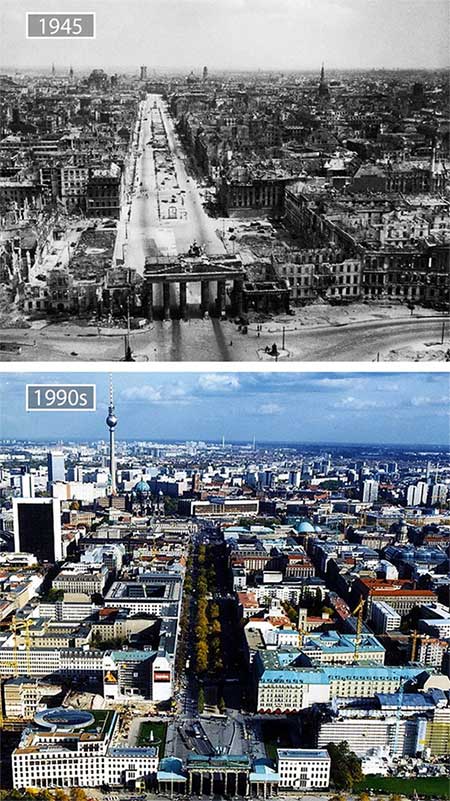 Picture 11 of The series of photos show the amazing transformation of the world's most famous cities over the past century