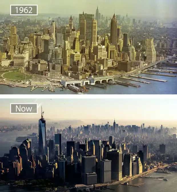 Picture 16 of The series of photos show the amazing transformation of the world's most famous cities over the past century