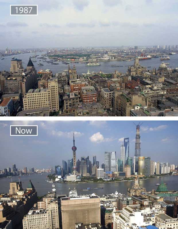 Picture 17 of The series of photos show the amazing transformation of the world's most famous cities over the past century