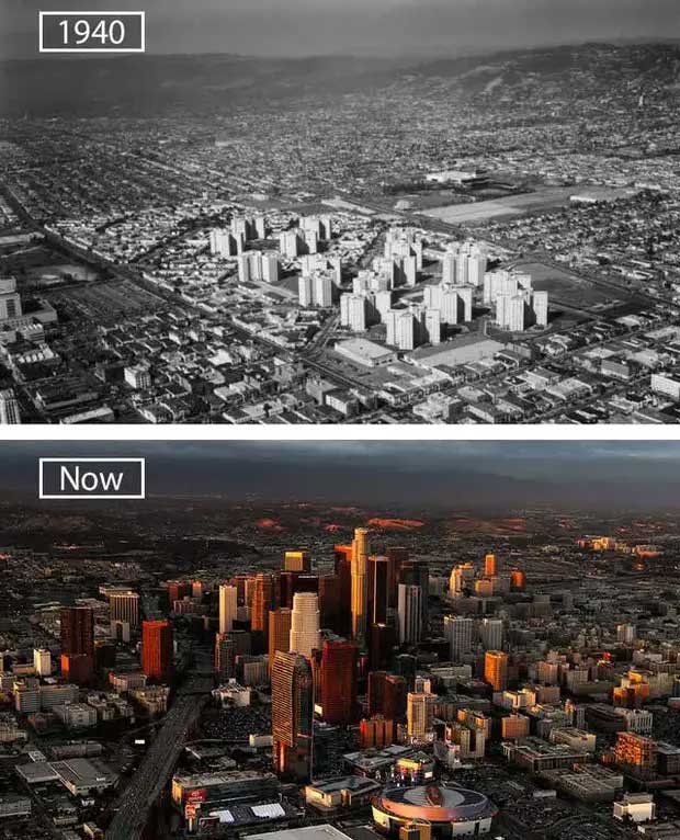 Picture 18 of The series of photos show the amazing transformation of the world's most famous cities over the past century