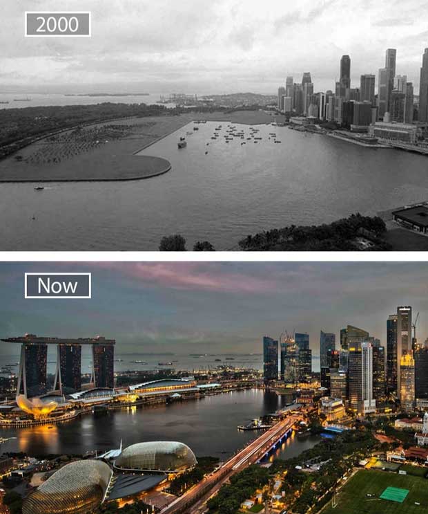 Picture 3 of The series of photos show the amazing transformation of the world's most famous cities over the past century
